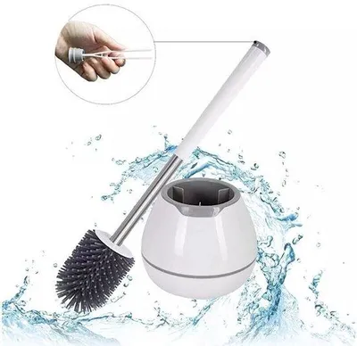 Produktbild von Silikon Toiletborstelset mit integriertem Pincet und TPR-Bürstenhaaren