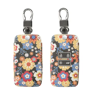 Produktbild von kwmobile Autoschlüssel Hülle kompatibel mit Renault 4-Tasten Smartkey Autoschlüssel (nur Keyless Go) - Kunstleder Schutzhülle Schlüsselhülle Cover
