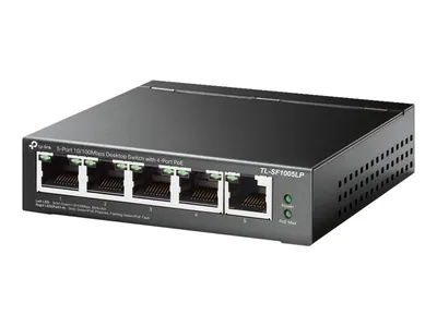 Produktbild von TP-Link 5-Port 10/100Mbps Desktop Switch mit 4-Port PoE