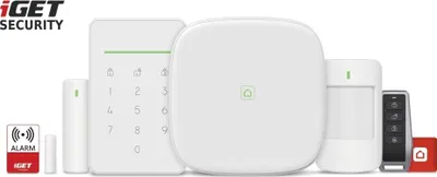 Produktbild von iGET M5-4G Premium, Weiß, Kabellos, 256-bit WEP, Voll, Teilbereich, Acrylnitril-Butadien-Styrol (ABS), Polycarbonat (PC), Wand