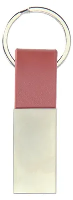 Produktbild von Braun Schlüsselanhänger aus echtem Leder, rechteckig, modern, Braun Schwarz, mit Schlüsselring