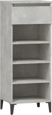 Produktbild von vidaXL Schuhregal Betongrau 40x36x105 cm Holzwerkstoff