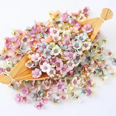 Produktbild von 100 Stücke Bunte Kunstblumen Wie Echt 2cm Gänseblümchen Fake Flowers Deko Blumen Künstlich Klein Stoff Blumen Basteln Für Hausgarten Hochzeit Feste Partei Haus DIY Scrapbooking