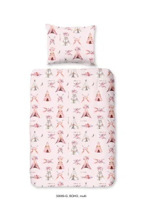 Obrázek produktu pro Dobré ráno Renforcé ložní prádlo 100 x 135 cm + 1 x 40 x 60 cm Boho barevné
