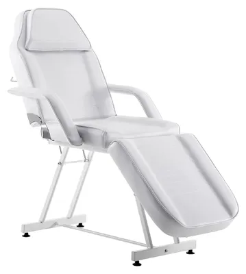 Produktbild von Cosmetica Ligstoel – Behandlungsliege für Massagen – Salonanwendungen – Verstellbar bis 180 Grad – 150 x 81 x 131 cm – Weiß