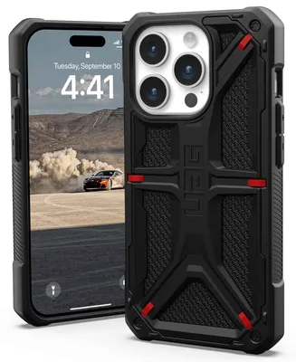 Produktbild von Urban Armor Gear Monarch Polyamid, Cover, Apple, iPhone 15 Pro, 15,5 cm (6.1"), Schwarz