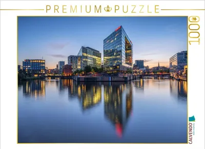 Produktbild von CALVENDO Puzzle Ericusspitze zur Blauen Stunde | 1000 Teile Lege-Größe 64x48cm Foto-Puzzle für glückliche Stunden