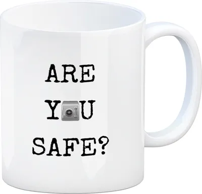 Produktbild von Denglisch Kaffeebecher - Are you safe?