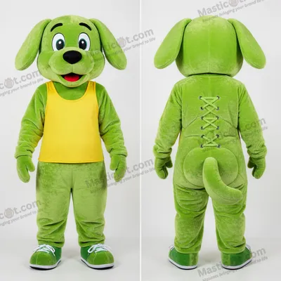 Zdjęcie produktu dla Zabawny MASTICOT zielony kostium psa-mascotki