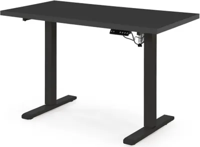 Zdjęcie produktu dla Biurko B54 120x60cm czarne z regulacją wysokości