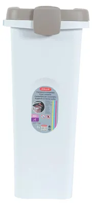 Immagine prodotto di Kerbl Futtercontainer (Trockenfutterbeh?lter, 25 lt, braun/wei¤) 80831