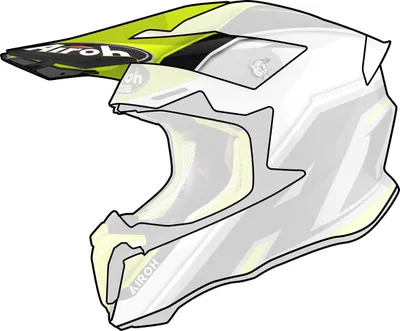 Immagine prodotto di Frontino Casco Airoh Twist 2.0 Shaken Giallo Lucido