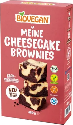 Produktbild von Glutenfreie Käsekuchen-Brownie-Mischung, , 480g, biovegan