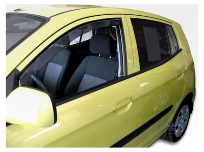 Produktbild von Windabweiser für Picanto 2004-2010, Heko Regenabweiser, getönt, 2-teilig, vorne, aerodynamisch