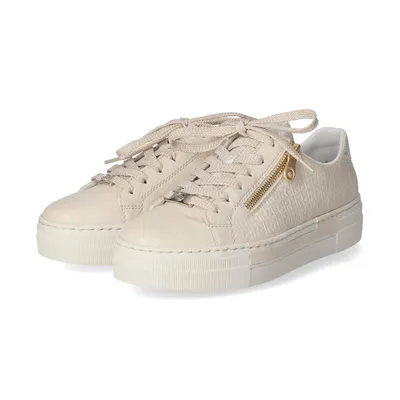 Obrázok produktu pre Rieker Women's Low Sneaker Beige Faux Leather Veľkosť: 35