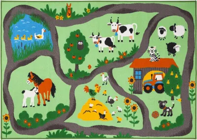 Produktbild von FARMROAD getufteter Kinderteppich