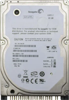 Zdjęcie produktu dla Dysk twardy HDD, interfejs IDE/PATA, 2,5 cala, 80 GB, do laptopa/notebooka