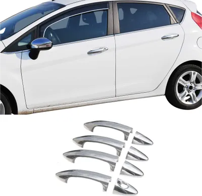 Image de Couverture de poignée de porte pour Ford Fiesta 2008-2017 en Acier Inox chromé