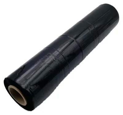 Image de Rouleau de film étirable NOIR 45 cm x 300 mètres 17 µ - lot de 6