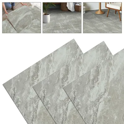 Produktbild von 15 Dielen PVC Bodenbelag Vinylboden Laminatboden Selbstklebend Bodenfliesen Bodenaufkleber 60x60cm