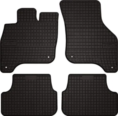 Immagine prodotto di Tappetini auto in gomma adatto per Volkswagen eGolf (2014-2019, hatchback) neri, set 4 pz, con fissaggi