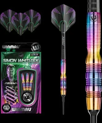 Produktbild von Winmau Dartpfeile Winmau Dart Set Simon Whitlock 20 Gramm 90% Wolframlegierung Softtip