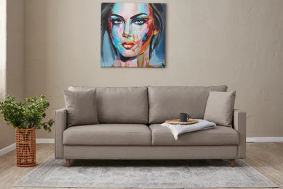 Image de Hanah Home, Eva- BLC2777, Crème, Canapés-lits, Cadre : FIR / Flakeboard