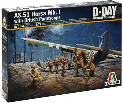 Produktbild von Modellbausatz Flugzeug 1356 – AS.51 HORSA Mk.I/II & British Paratr. (1:72)