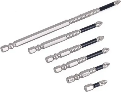 Torx lang - Arbeiten durchführen - Stark magnetisch - 6-teilig - Metall