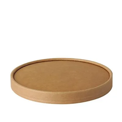 Produktbild von Deckel für Salatschalen, Pappe "pure" rund Ø 15 cm braun