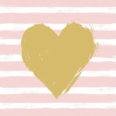 Immagine prodotto di PPD Birthday Hearts & Stripes Rosé Servietten, Tischservietten, Tissue, Herz-Muster, Bunt, 33 x 33 cm, 1332491