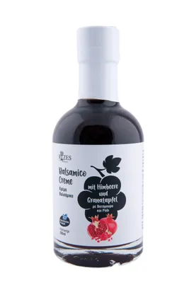 Produktbild von Rizes Greece Balsamico Creme Himbeere-Granatapfel (200 ml)