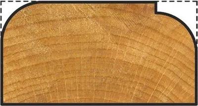 Obrázek produktu pro wolfcraft 1 zaoblovací fréza z tvrdokovu S=8mm ø25x12,7mm