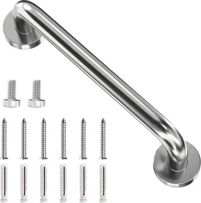 Produktbild von Famanu Halter 30 cm Edelstahl - Sicherheitsgriffe für Badewannen und Duschen - Badezimmer Sicherheitshandgriff