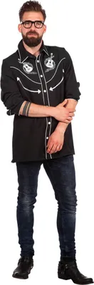 Zdjęcie produktu dla Rockabilly koszula Johnny rozmiar: 60