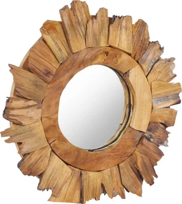 Obrázek produktu pro vidaXL Nástěnné zrcadlo 40 cm Teak Round