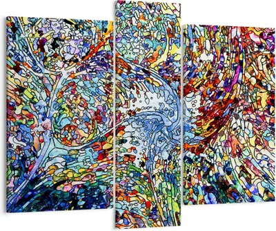 Produktbild von Bild auf Leinwand - Leinwandbild - Abstraktion modern - 95x80cm - Wand Bild - Wanddeko - Wandbilder - Leinwanddruck - Bilder - Kunstdruck - Wanddekoration - Leinwand bilder - Wandkunst - CB95x80-4045