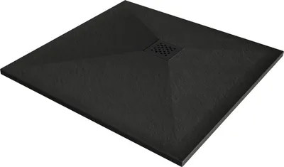 Obrázek produktu pro Mexen Stone+ čtvercový kompozitní sprchový kout 90 x 90 cm, černý, černé krytí - 44709090-B