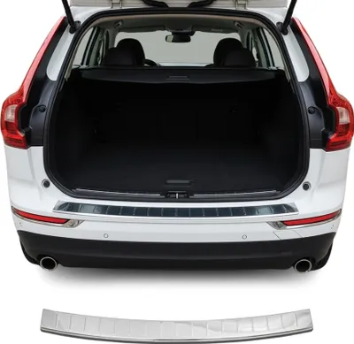 Image de Protection Seuil de Pare-chocs Arriére pour Volvo XC60 2017-2020 Acier Inox