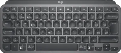 Produktbild von Logitech MX Keys Mini For Business, Kabellos, RF Wireless + Bluetooth, Scherenschalter, QWERTZ, LED, Graphit
