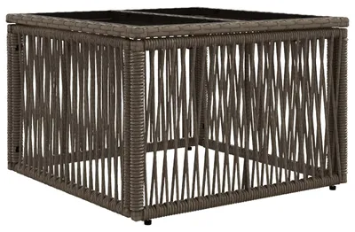 Immagine prodotto di Tavolo da Giardino Grigio e Nero 55 x 55 x 37 cm