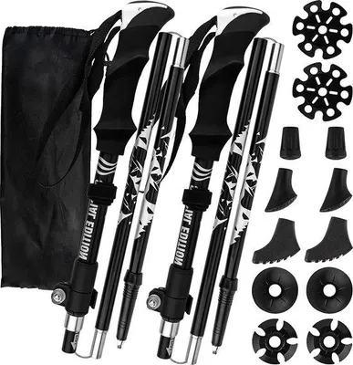 Produktbild von Famanu Wanderstock Ergonomisch - Aluminium, Faltbar, 110-130 cm
