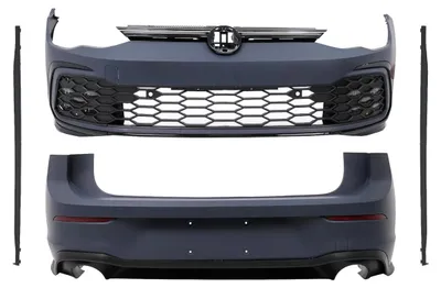 Productafbeelding van Bodykit voor VW Golf VIII Hatchback Mk8 MQB 2020-2023, met GTI-design voorbumper.