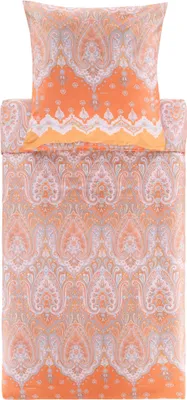 Produktbild von Bassetti Satin-Bettwäsche-Garnitur ISOLABELLA Farbe O1 ORANGE Größe 135x200+80x80