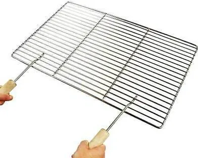 Produktbild von "Grillclub" Edelstahl Grillrost 30,0 x 44,5 cm + zwei separate Handgriffe / passend für Weber Spirit 300er Serie bis Modell 2024