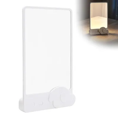 Produktbild von LED Leselampe Buchlampe flach wiederaufladbar, dimmbar 3 Lichtfarben, augenschonende Leseleuchte für Bett & Nachtlesen USB