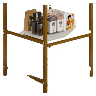 Obrázek produktu pro Jídelní stůl, kulatý design, robustní konstrukce, BÍLÁ