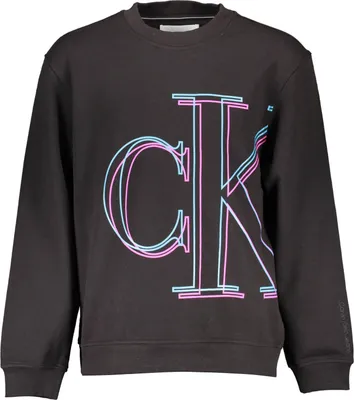Produktbild von Stylisches Herren Langarm-Sweatshirt in Schwarz mit Logo-Druck