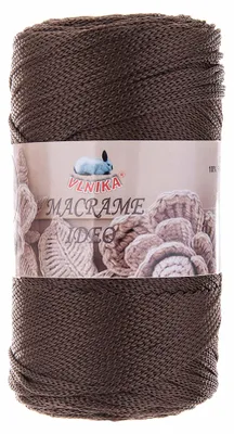 Produktbild von 250g Strickgarn Macrame Ideo Unifarben Makramee Häkelgarn Flechtgarn Knüpfgarn
