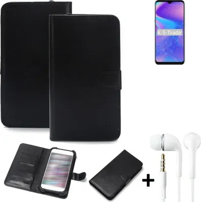 Produktbild von K-S-Trade Wallet Case Handyhülle kompatibel mit HiSense Infinity H30 Schutzhülle Flip cover Flipstyle Tasche Hülle Flipcover Slim Bumper schwarz +